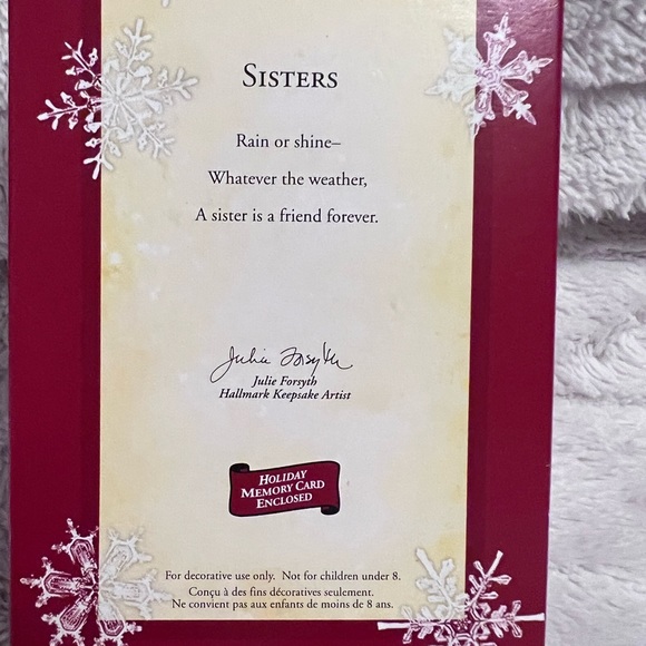 Hallmark Sisters Keepsake ornament - Picture 2 of 6